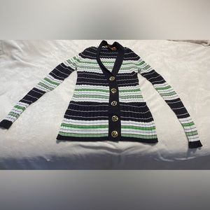 Tory Burch Stripped Cardigan